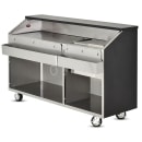 FWE BBC-6 L1 72"L Portable Bar w/ 60 lb Ice Bin, Black thumbnail 3