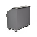 FWE CB-4 L3 48"L Conventional Portable Bar, Stainless Interior, Florence Walnut thumbnail 3