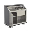 FWE CB-4 L7 48"L Conventional Portable Bar, Stainless Interior, Sterling Ash thumbnail 2