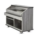 FWE CB-5 L6 60"L Conventional Portable Bar, Stainless Interior, Pinnacle Walnut thumbnail 2