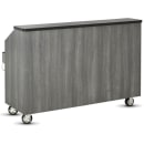 FWE CB-5 L6 60"L Conventional Portable Bar, Stainless Interior, Pinnacle Walnut thumbnail 3