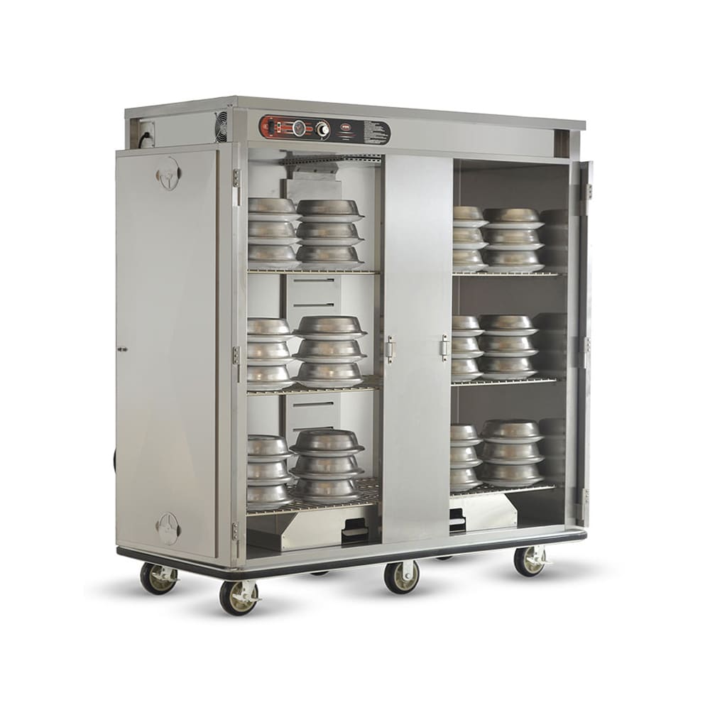 FWE E-1500-XL 150 Plate Heated Meal Delivery Cart, 120v