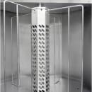 FWE HDC-252-I Heated Dish Cart, Poker Chip Design, (252) 12" Plates, Stainless, 120v thumbnail 3