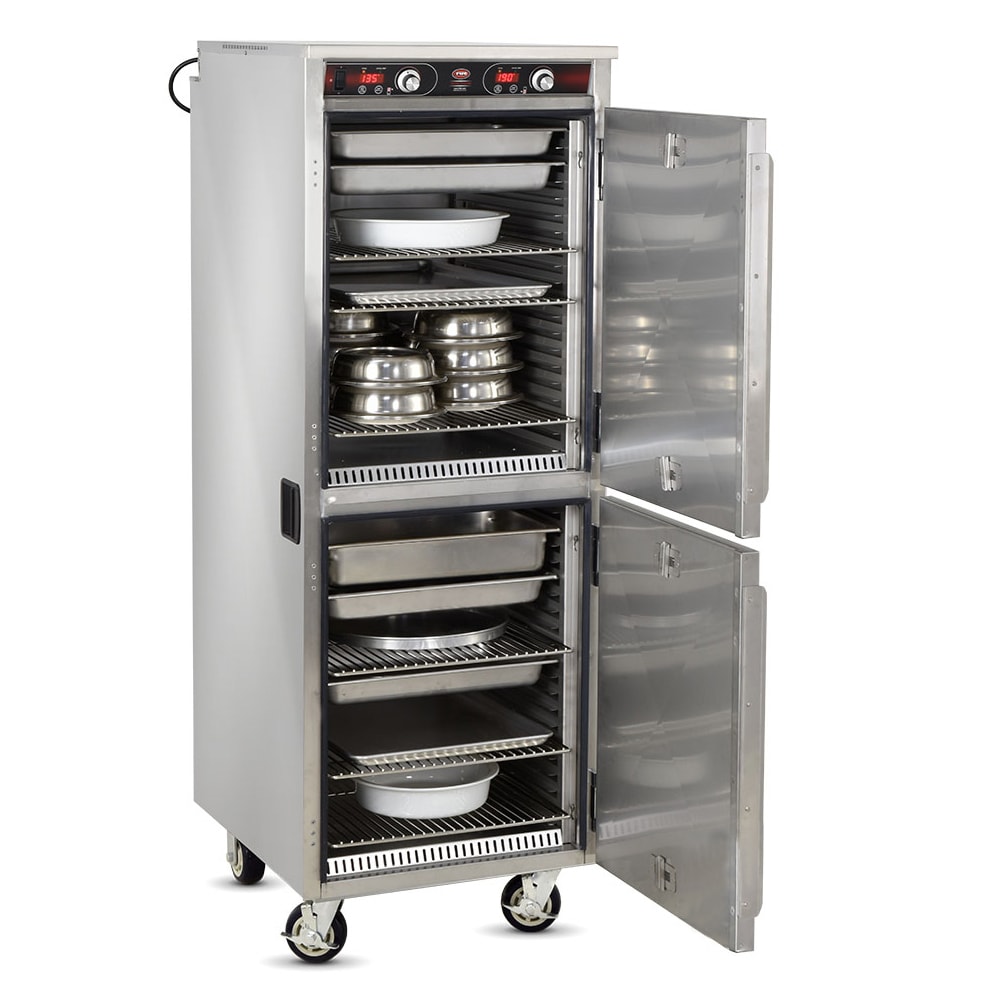 FWE HLC-2127-9-9 Full Height Insulated Mobile Heated Cabinet w/ (36) Pan Capacity, 120v