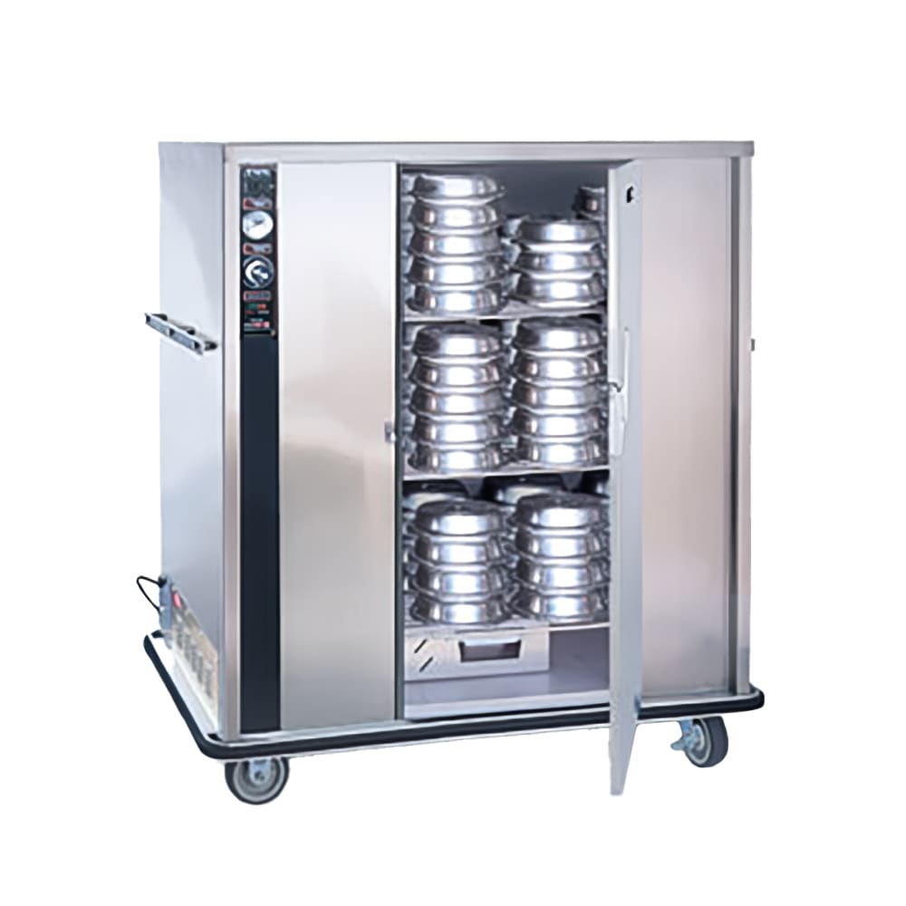 FWE P-120-XL 120 Plate Heated Meal Delivery Cart, 120v