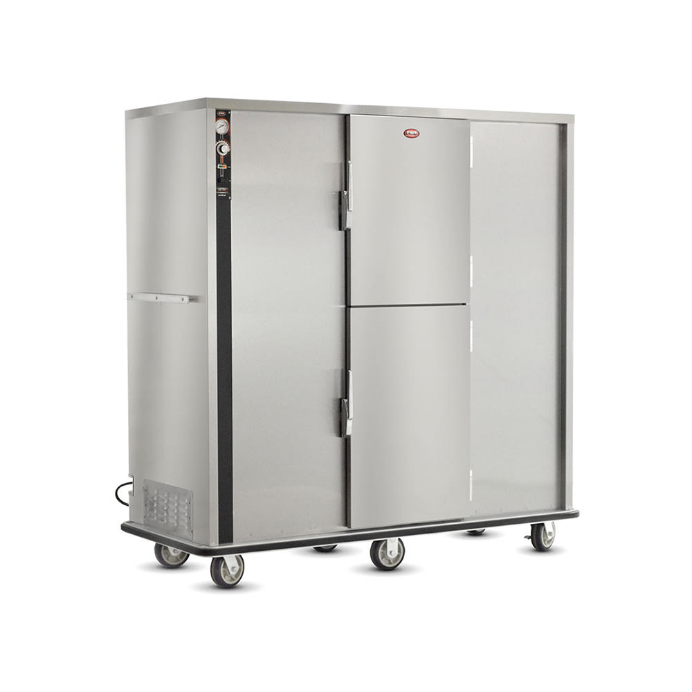 FWE P-200-XL 200 Plate Heated Meal Delivery Cart, 120v