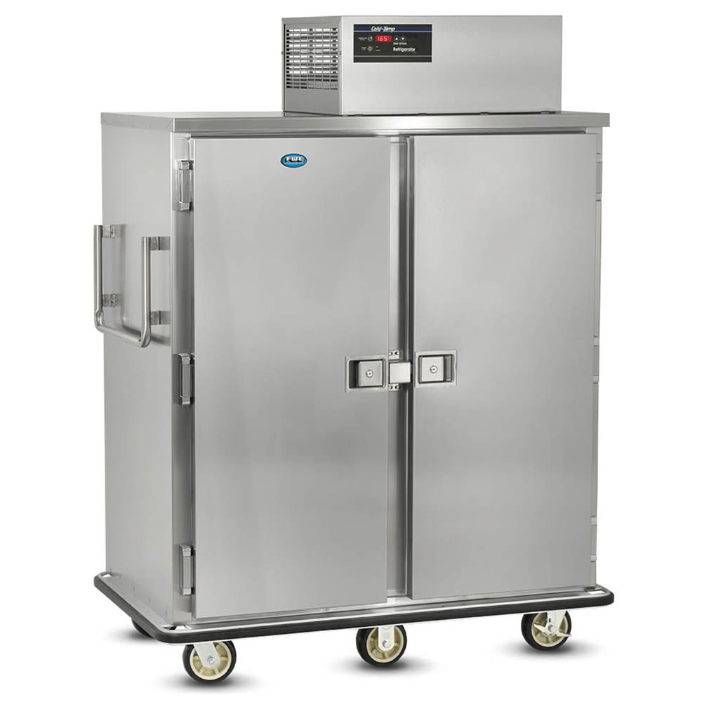 FWE RBQ-96 96 Plate Heated Meal Delivery Cart, 120v