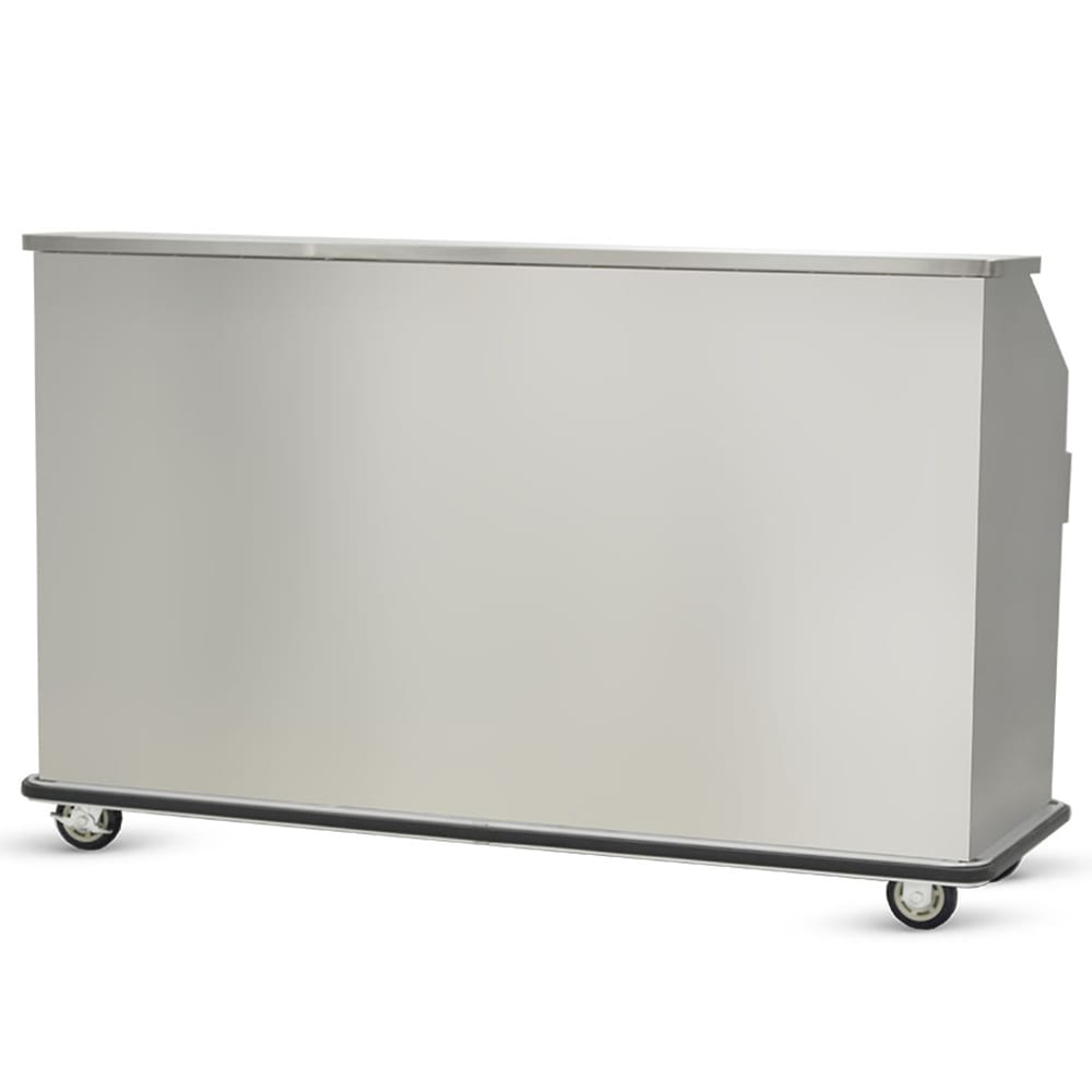 FWE SCB-5 Mobile Bar w/ Shut-Off Drain, Convectional Beverage Service , 60" L, Stainless