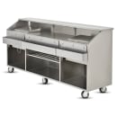 FWE SCB-8 Mobile Bar w/ Shut-Off Drain, Convectional Beverage Service , 96" L, Stainless thumbnail 3