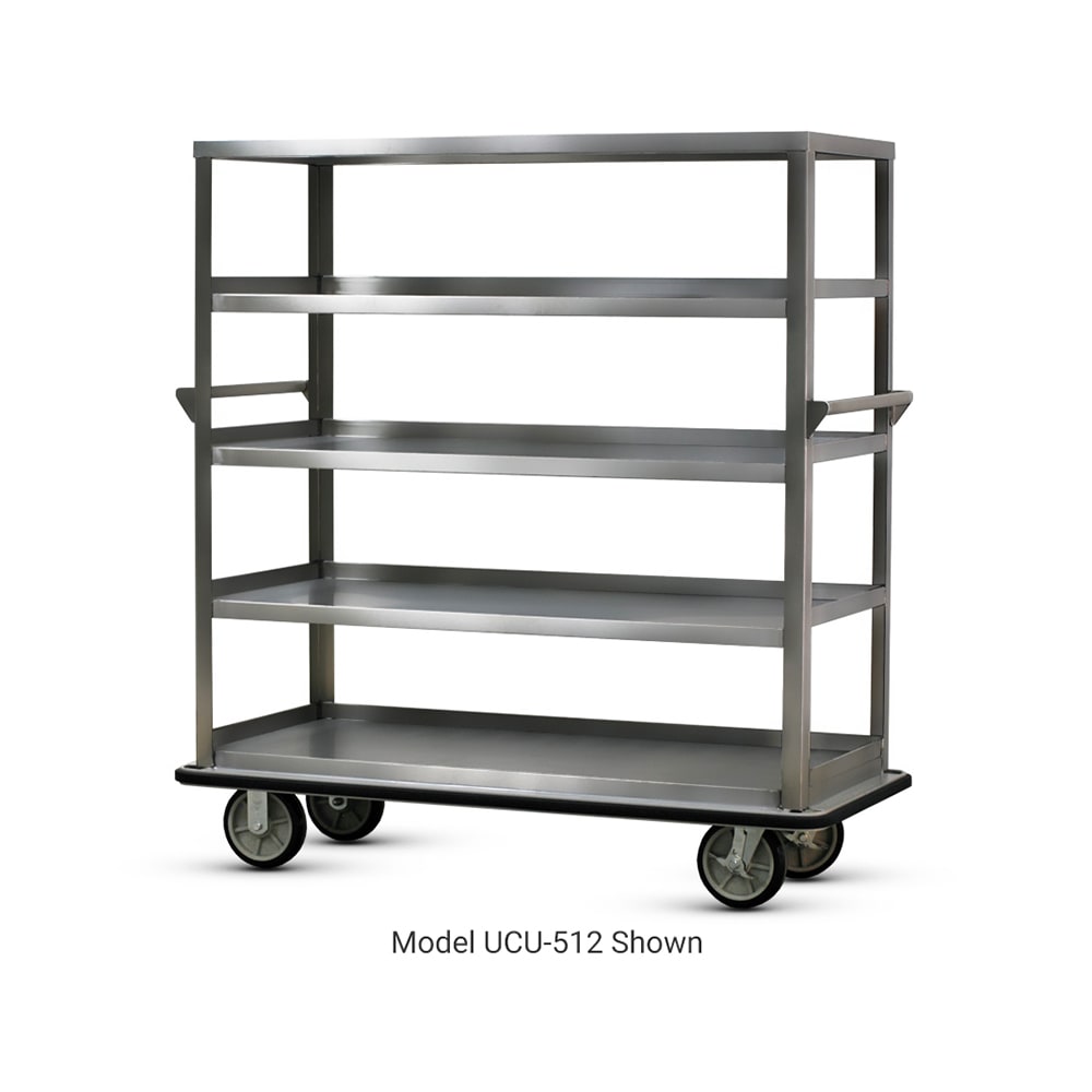 FWE UC-509-62 Queen Mary Cart - 5 Levels, 1600 lb. Capacity, Stainless, Flat Edges