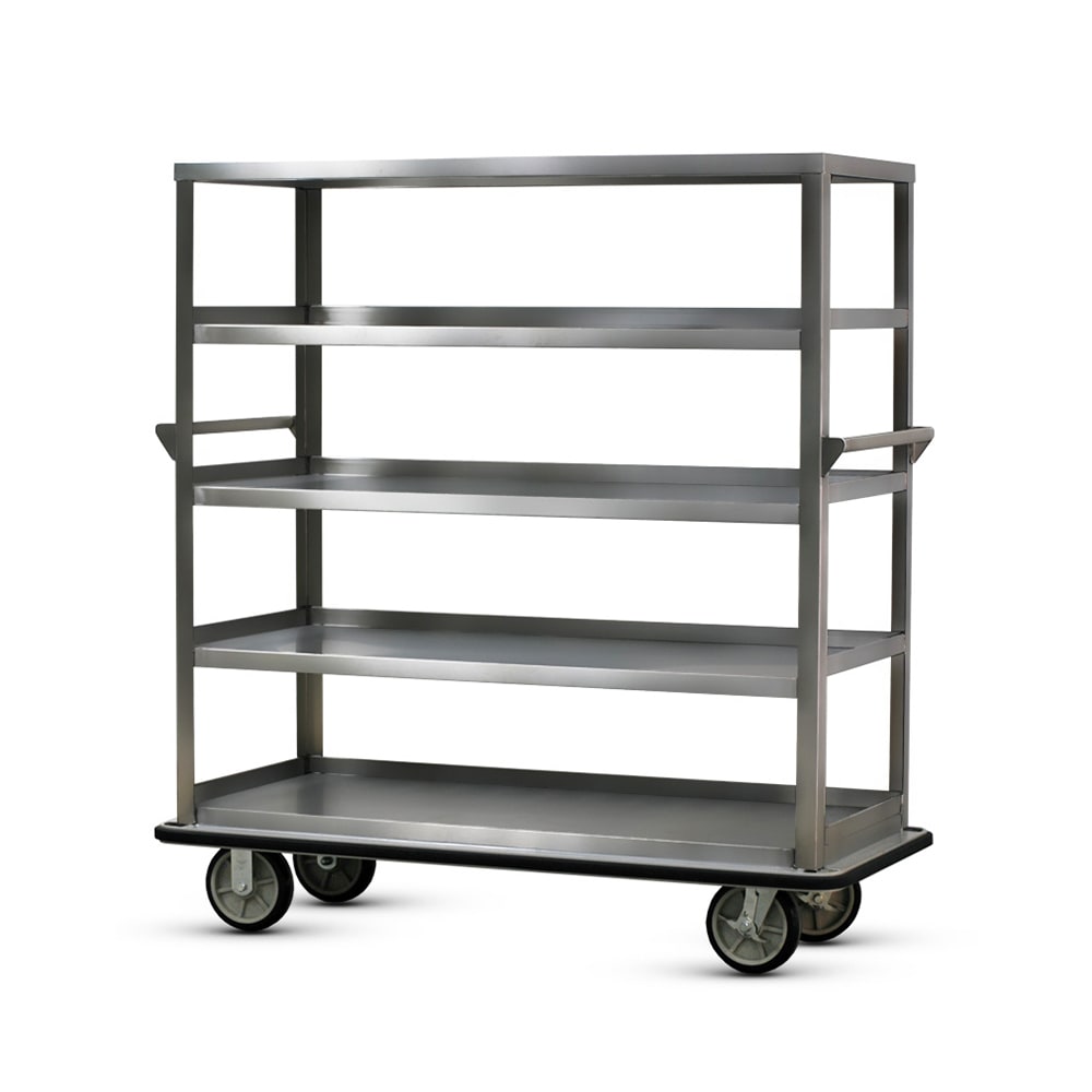FWE UC-512-62 Queen Mary Cart - 5 Levels, 1600 lb. Capacity, Stainless, Flat Edges