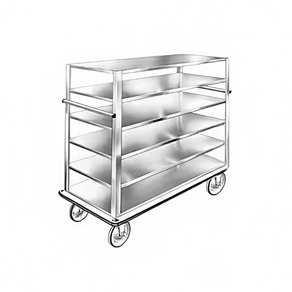 FWE UC-72-512AL Queen Mary Cart - 5 Levels, 2000 lb. Capacity, Aluminum, Flat Edges