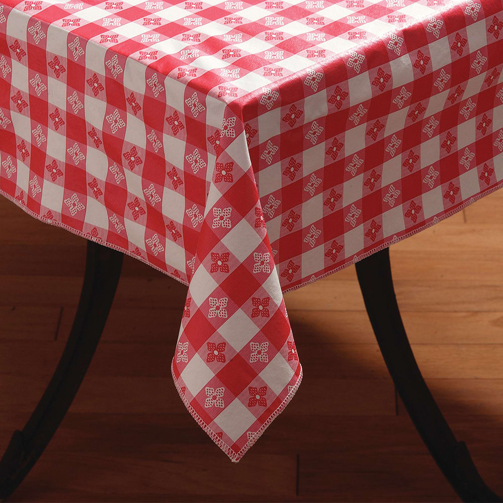 Marko Square Tablecloth, Vinyl, 52",  Red (51515252SM001)