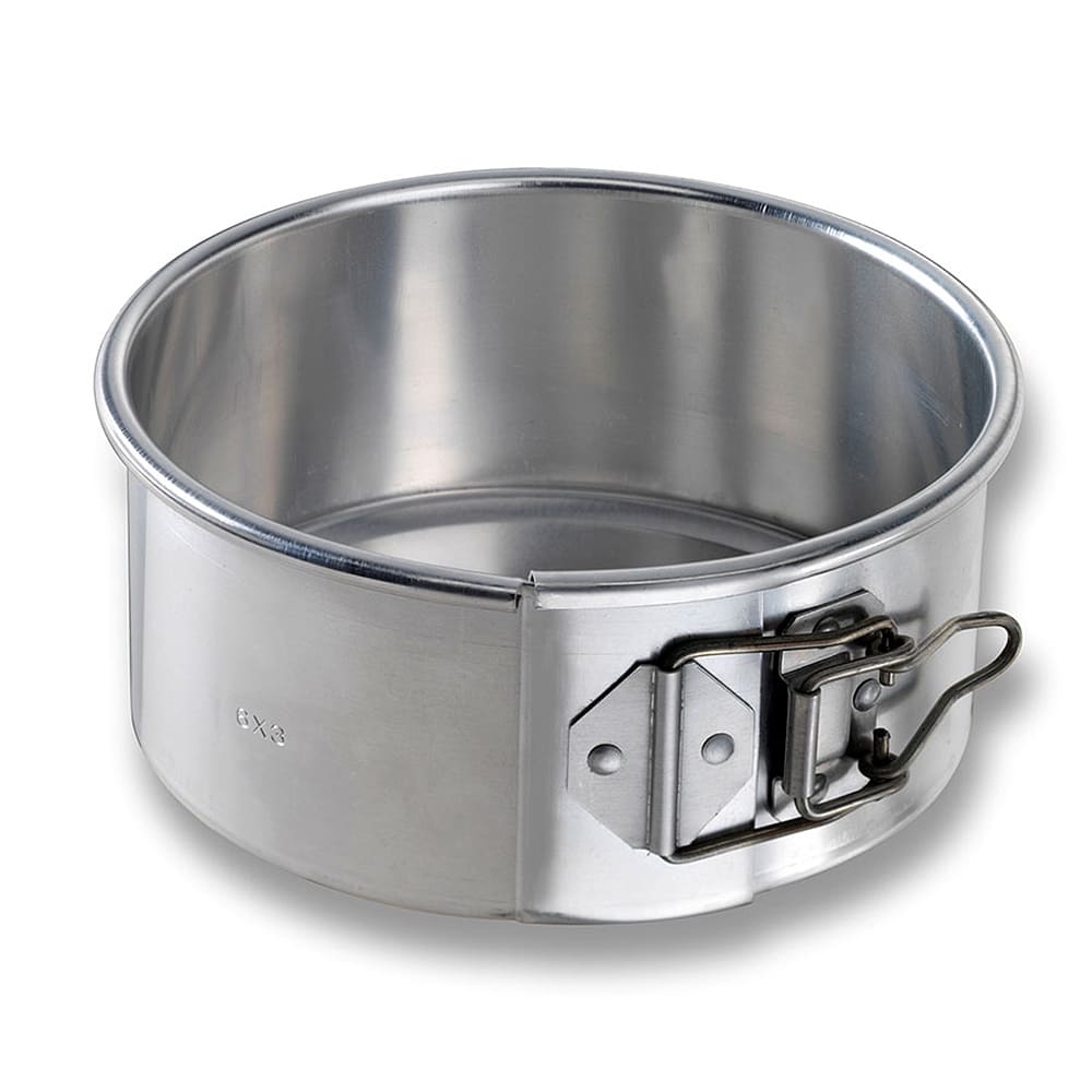Chicago Metallic 6" Springform Cake Pan, 2 3/4" Deep, Noncoated 20 ga Aluminum (40406)