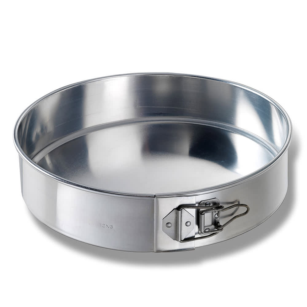 Chicago Metallic 12" Springform Cake Pan, 2 3/4" Deep, Noncoated 20 ga Aluminum (40412)