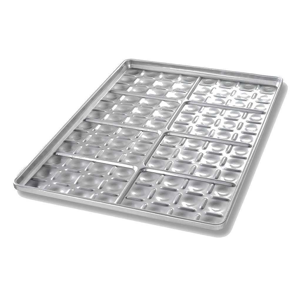 Chicago Metallic Slider Bun Pan, Makes (96) 1 3/8" x 1/8" Buns, AMERICOAT Glazed 22 ga Aluminized Steel (40434)