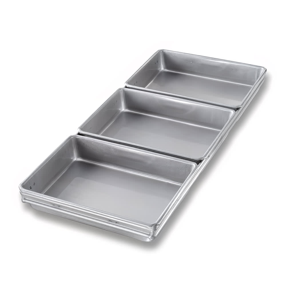 Chicago Metallic Cinnamon/Package Roll Pan Set, 9 4/5" x 22 1/10" x 1 4/5", AMERICOAT Glazed 26 ga Aluminized Steel (41695)