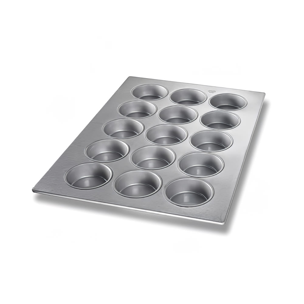 Chicago Metallic Cupcake Pan w/ (15) 10 oz Cup Capacity, Aluminized Steel (43037)
