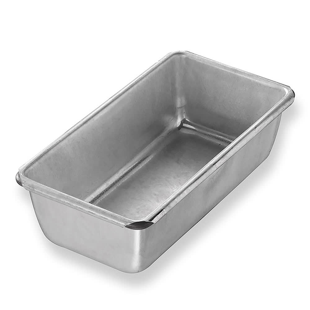 Chicago Metallic Individual Bread Pan, 7 1/4" x 3 3/5" x 2 1/4", Seamless, AMERICOAT Glazed 26 ga Aluminized Steel (45031)