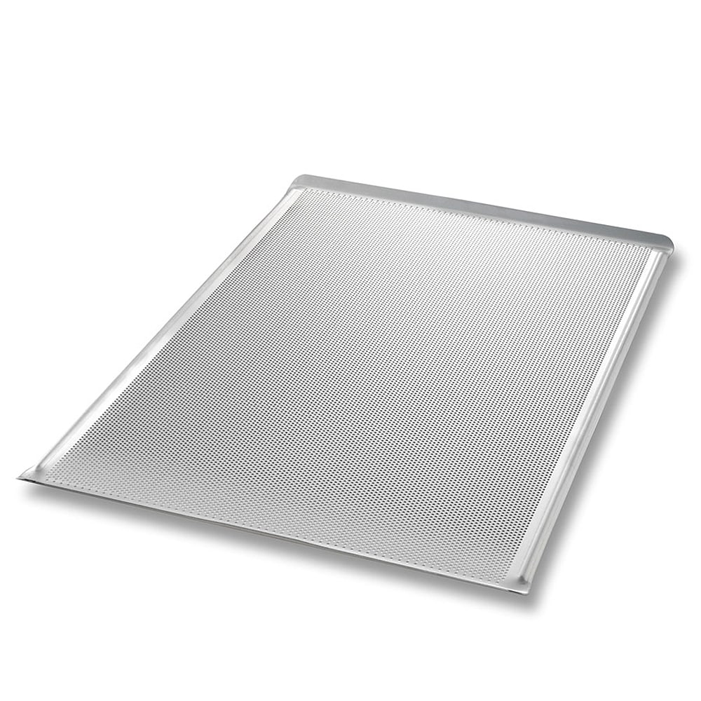 Chicago Metallic 1/1 Full Size Bun / Sheet Pan - 26" x 18" x 1", 14 gauge Aluminum, Perforated, AMERICOAT® (45135)