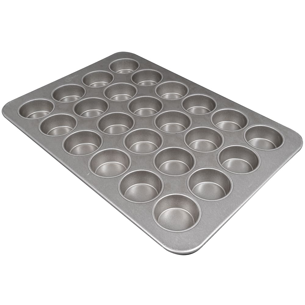 Chicago Metallic Jumbo Muffin Pan, Makes (24) 3 3/8" Muffins, AMERICOAT Glazed 26 ga Aluminized Steel (45285)