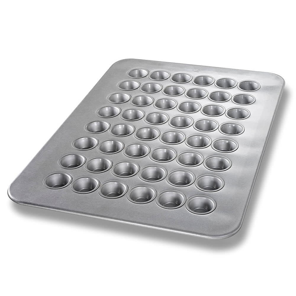 Chicago Metallic Mini Muffin Pan, Makes (48) 1 7/8" Muffins, AMERICOAT Glazed Aluminized Steel (45295)