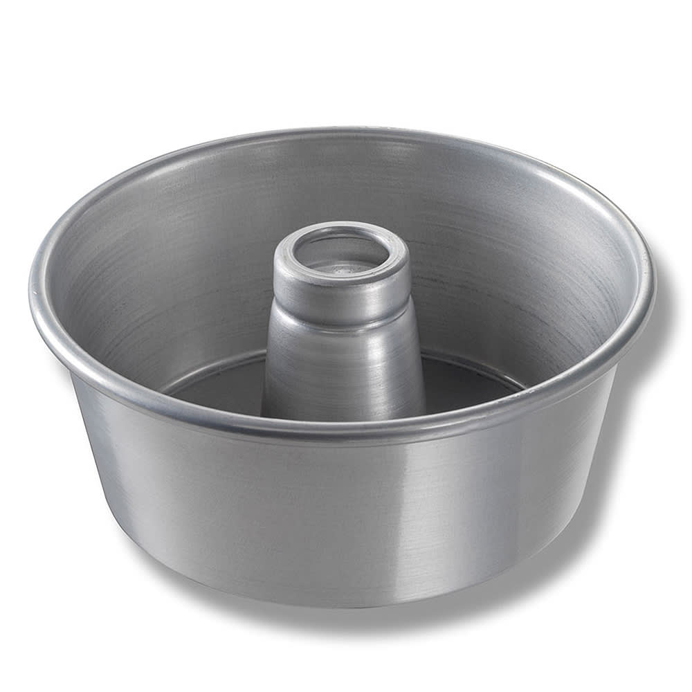 Chicago Metallic Angel Food/Tube Cake Pan, 9 1/4" dia, 4" Deep, AMERICOAT Glazed 15 ga Aluminum (46545)