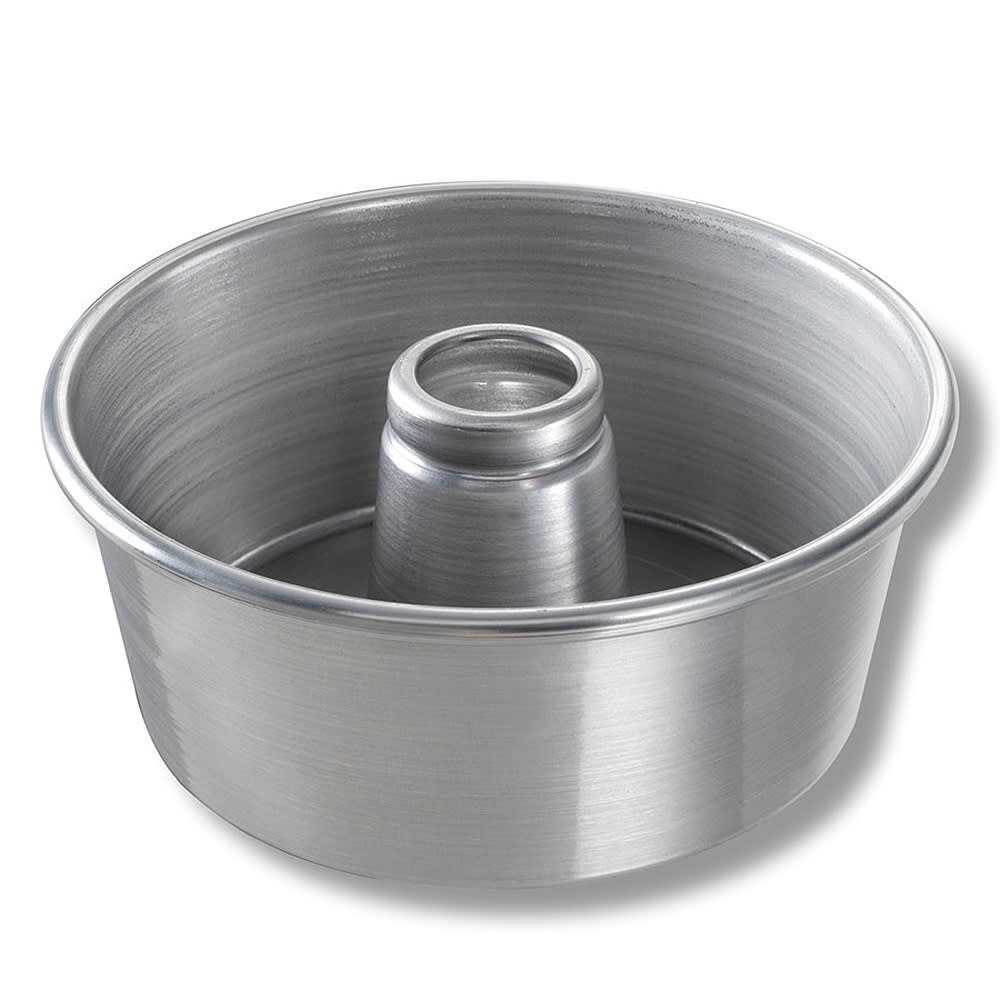 Chicago Metallic Angel Food/Tube Cake Pan, 9 1/4" dia, 4" Deep, AMERICOAT Glazed 15 ga Aluminum (46555)