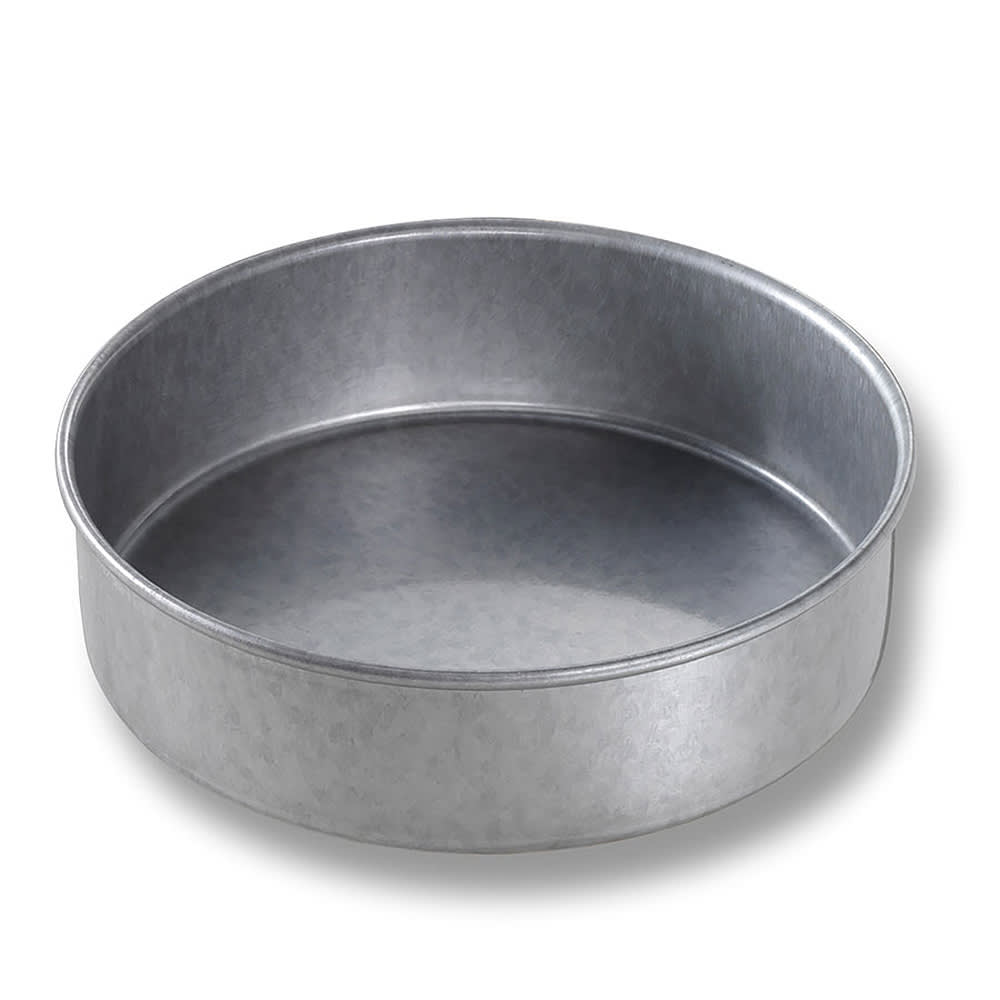 Chicago Metallic Cake Pan, 7" Dia., 2" Deep, Non-coated 26 ga. Aluminized Steel (47020)