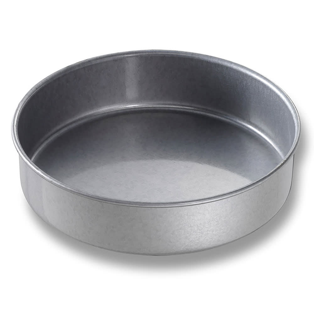 Chicago Metallic Cake Pan, 8" Dia., 2" Deep, AMERICOAT Glazed 26 ga. Aluminized Steel (48025)