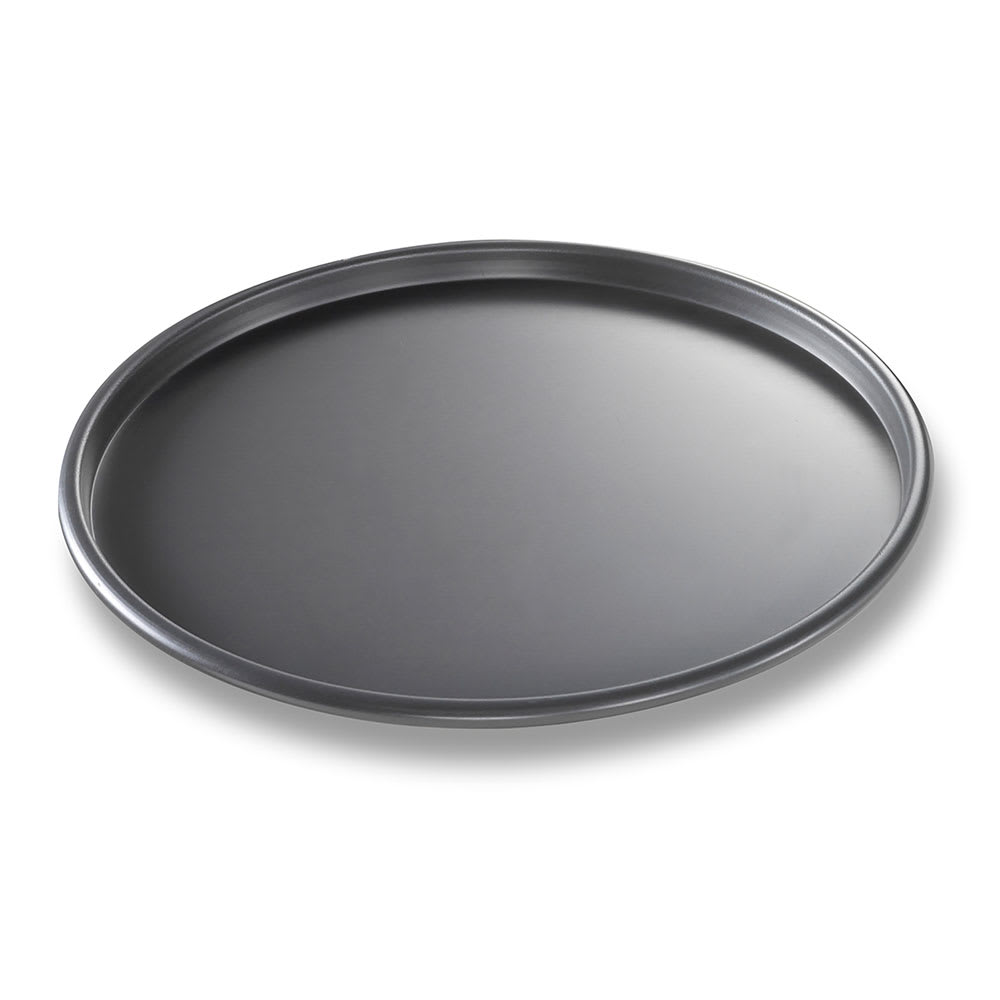 Chicago Metallic 10" Thin Crust Pizza Pan, BAKALON, 3/8" Deep, AMERICOAT Glazed 14 ga Aluminum (49103)