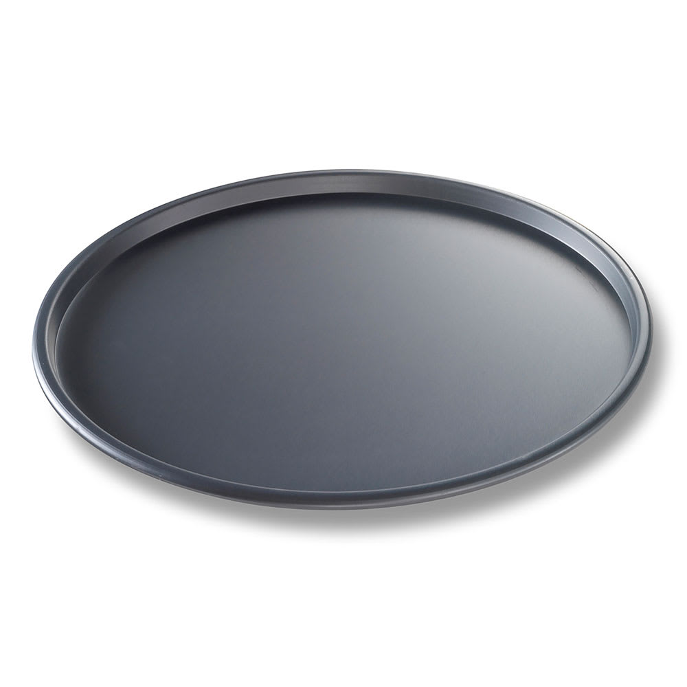 Chicago Metallic 12" Thin Crust Pizza Pan, BAKALON, 3/8" Deep, AMERICOAT Glazed 14 ga Anodized Aluminum (49123)