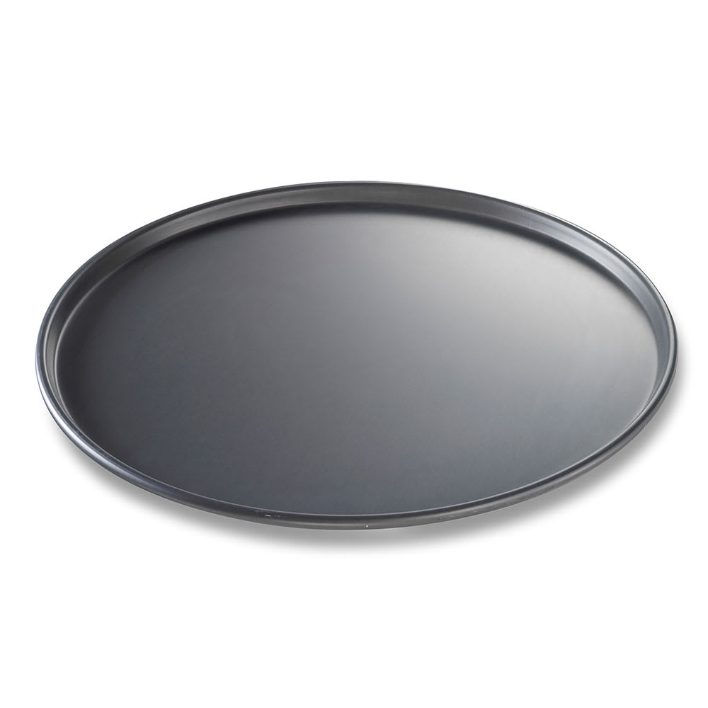 Chicago Metallic 16" Thin Crust Pizza Pan, BAKALON, 3/8" Deep, AMERICOAT Glazed 14 ga Anodized Aluminum (49163)