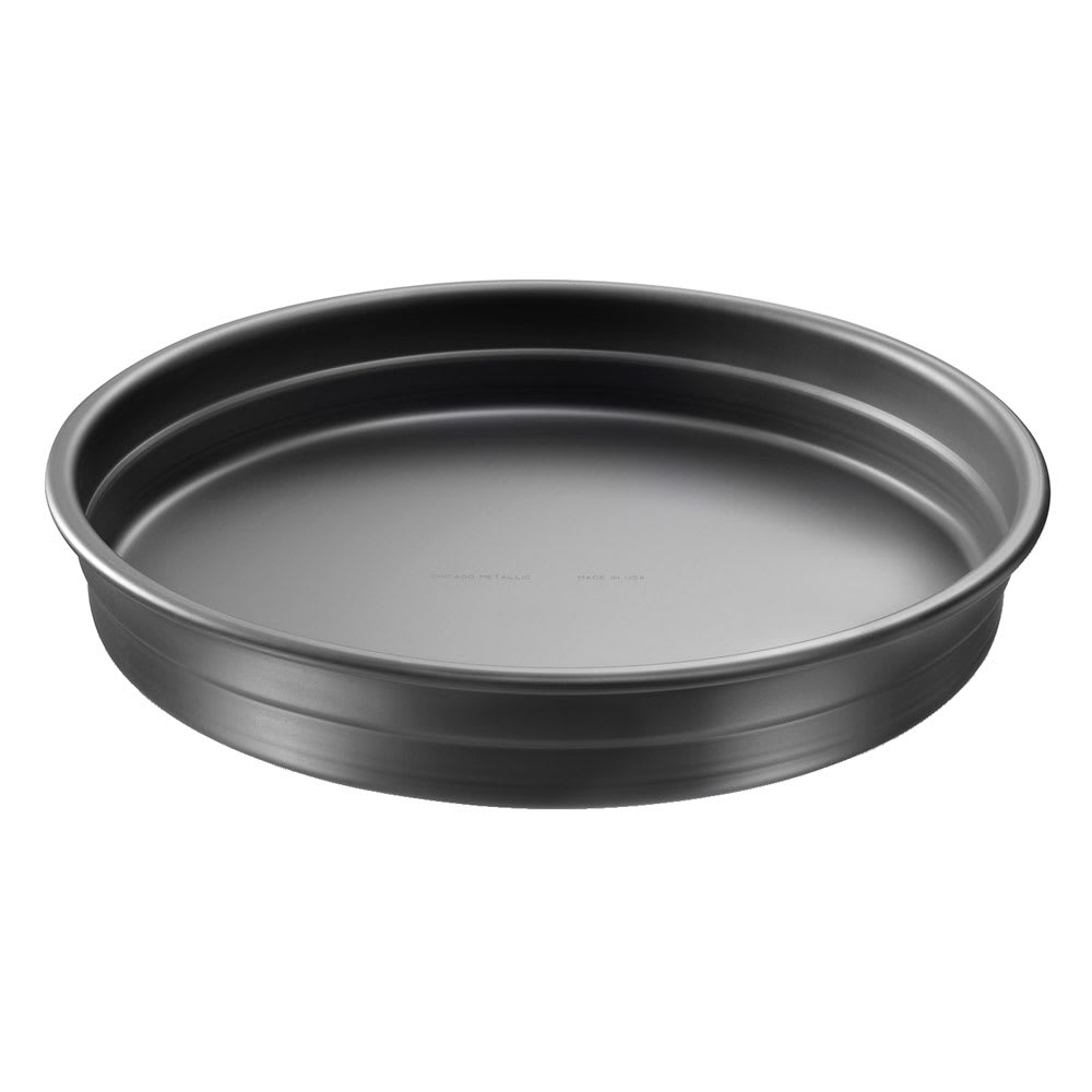 Chicago Metallic 14" Deep Dish Pizza Pan, BAKALON, Non-coated 14 ga. Anodized Steel (75140)
