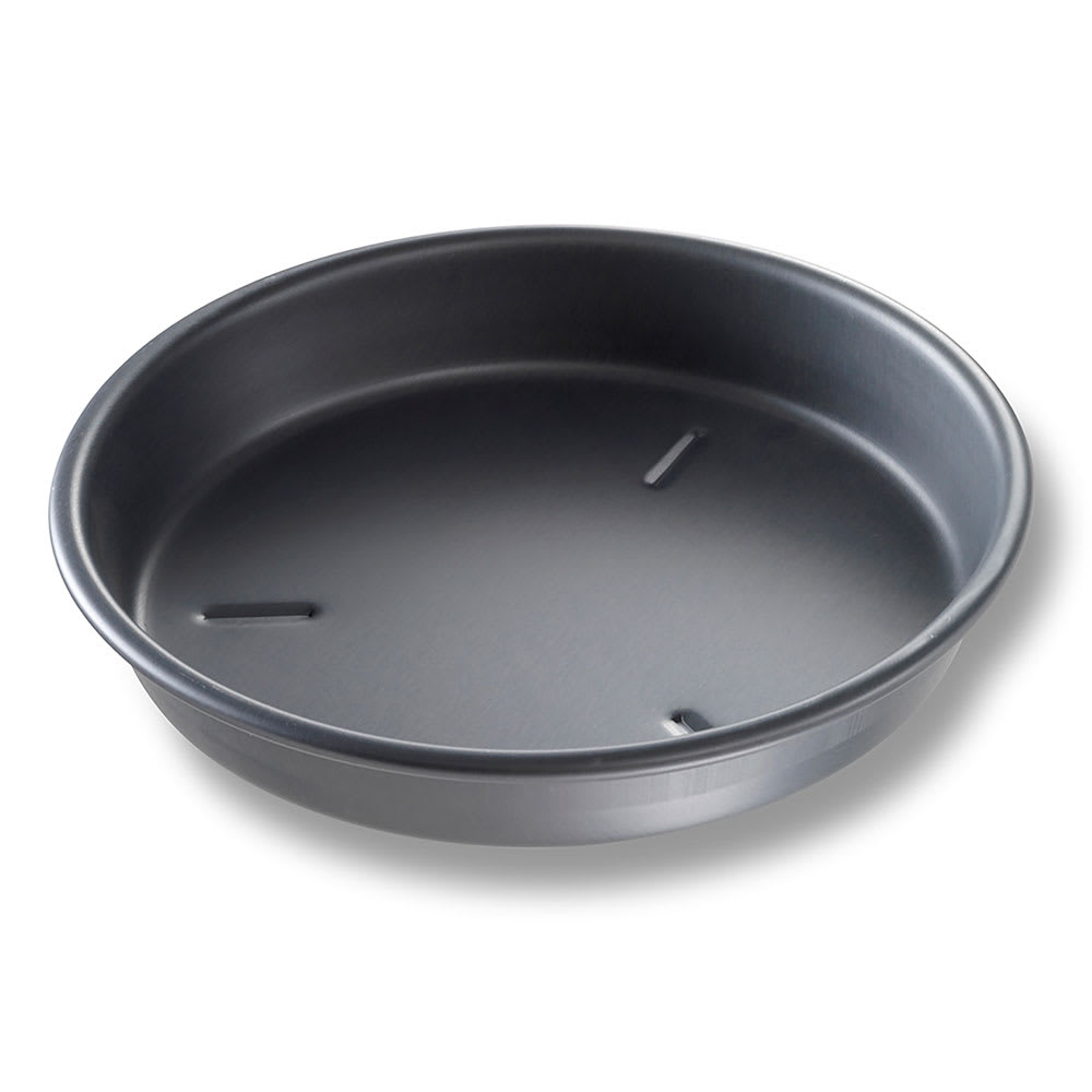 Chicago Metallic 9" Deep Dish Pizza Pan, BAKALON, 1 1/2" Deep, AMERICOAT Glazed 14 ga Anodized Aluminum (91095)
