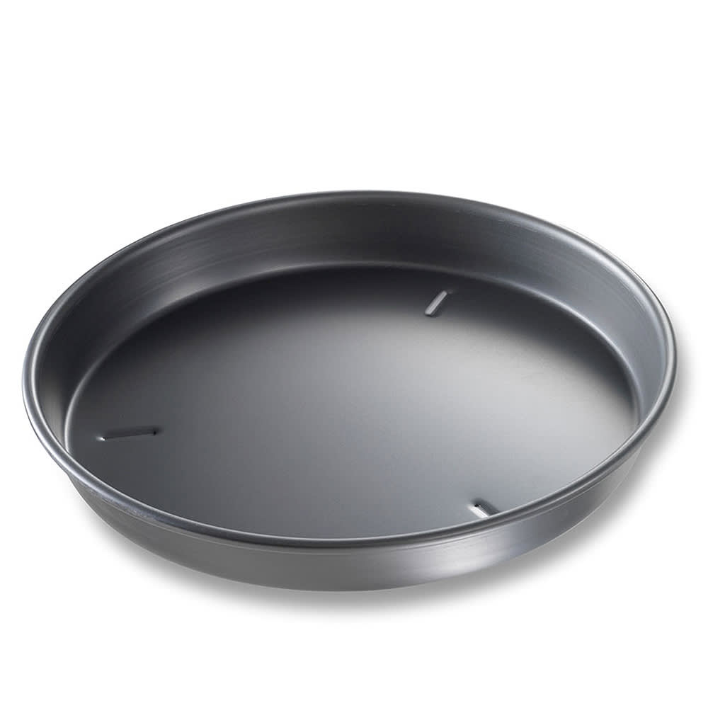 Chicago Metallic 12" Deep Dish Pizza Pan, BAKALON, 1 1/2" Deep, Noncoated 14 ga Anodized Aluminum (91120)