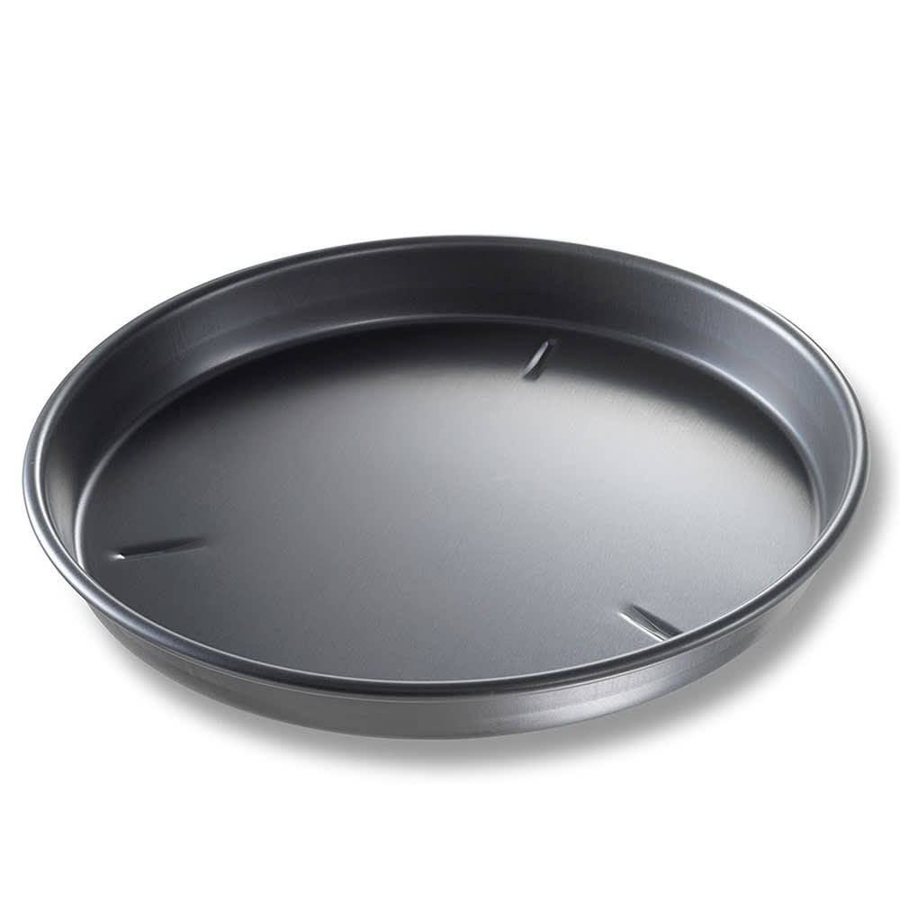 Chicago Metallic 13" Deep Dish Pan, BAKALON, 1 1/2" Deep, Noncoated 14 ga Anodized Aluminum (91130)