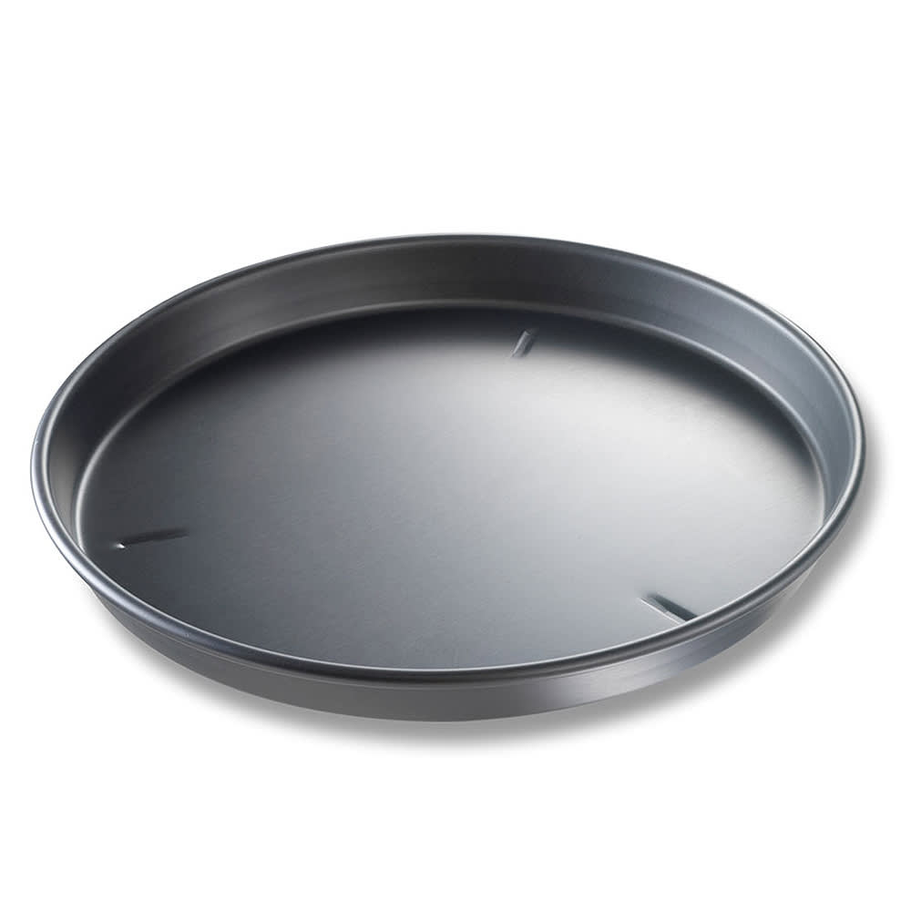 Chicago Metallic 16" Deep Dish Pizza, BAKALON, 1 1/2" Deep, Noncoated 14 ga Anodized Aluminum (91160)