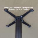 Correll Rectangular Dining Height Table w/ Blue Laminate Top - 48"W x 30"D, Cast Iron Base (BTT3048-37-09-09) thumbnail 6