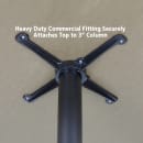 Correll Rectangular Dining Height Table w/ Black Laminate Top - 60"W x 30"D, Cast Iron Base (BTT3060-07-09-09) thumbnail 6