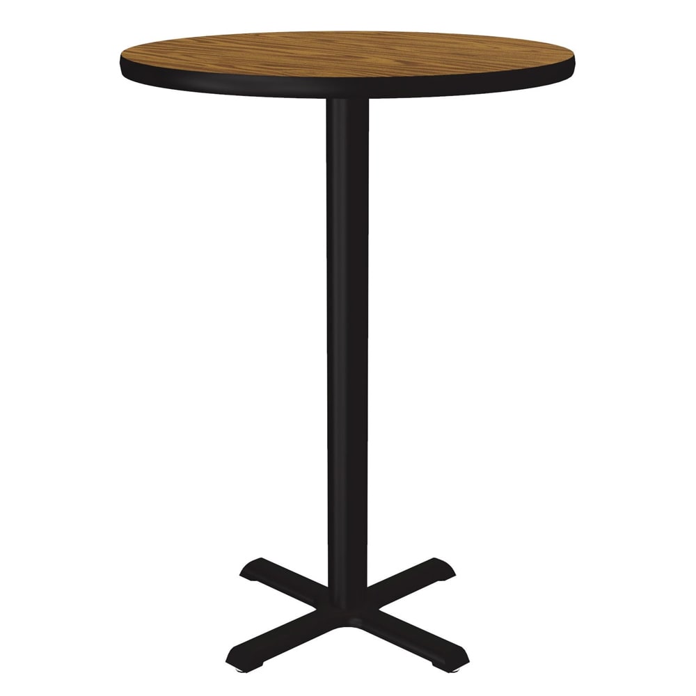 Correll 24" Round Dining Height Table - Laminate, Oak (BXT24R-06-09-09)