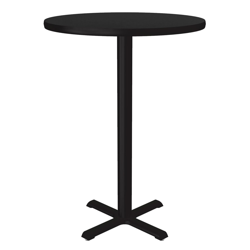 Correll 24" Round Dining Height Table - Laminate, Black Granite (BXT24R-07-09-09)