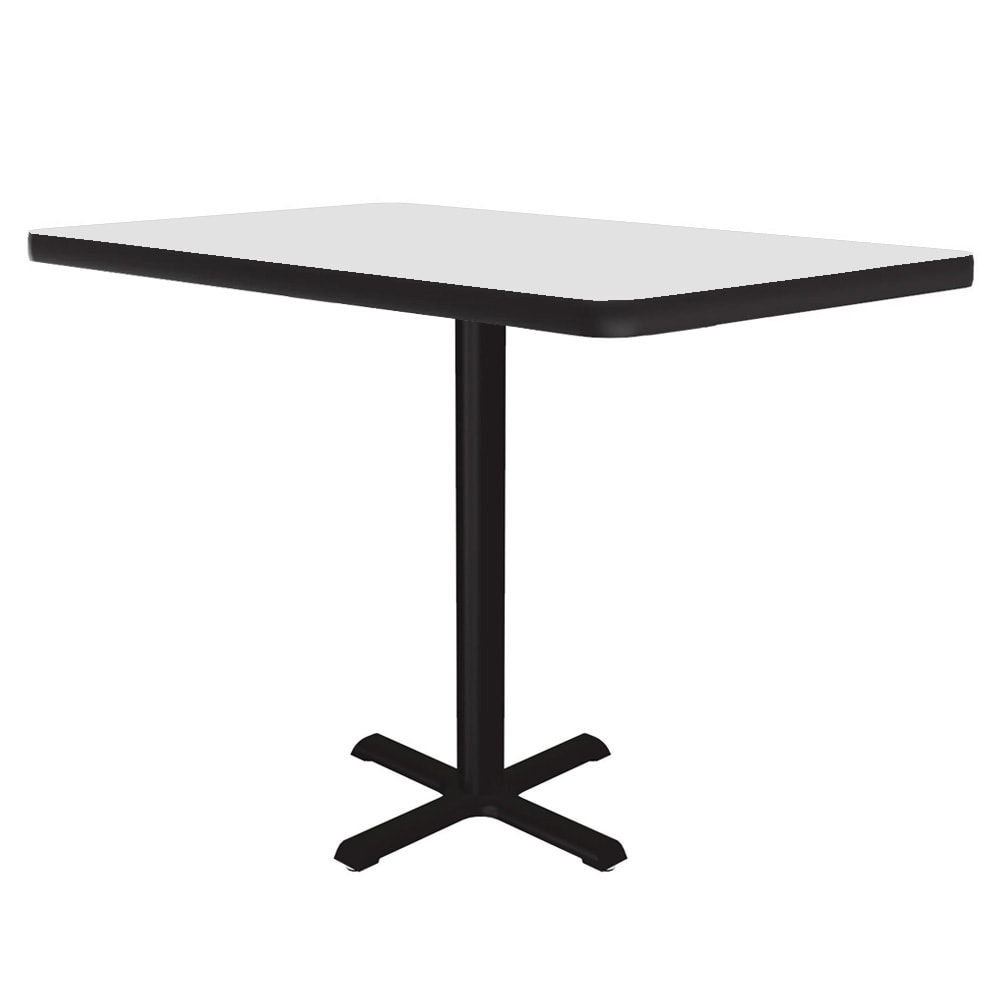 Correll 24" Square Dining Height Table - Laminate, White (BXT24S-36-09-09)