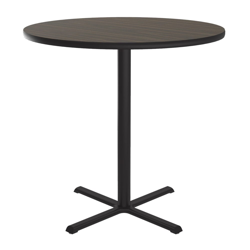 Correll 30" Round Dining Height Table - Laminate, Walnut (BXT30R-01-09-09)