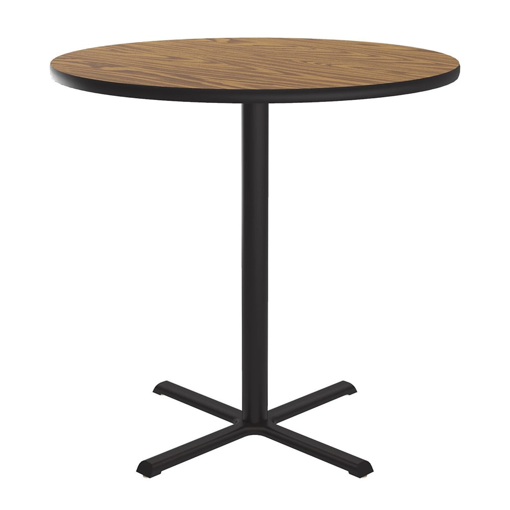 Correll 30" Round Dining Height Table - Laminate, Oak (BXT30R-06-09-09)