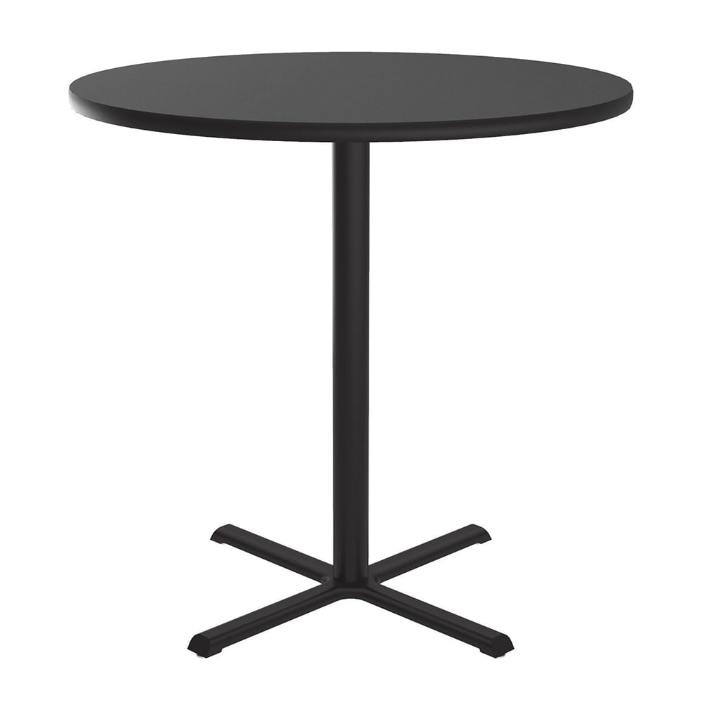 Correll 42" Round Dining Height Table - Laminate, Black Granite (BXT42R-07-09-09)