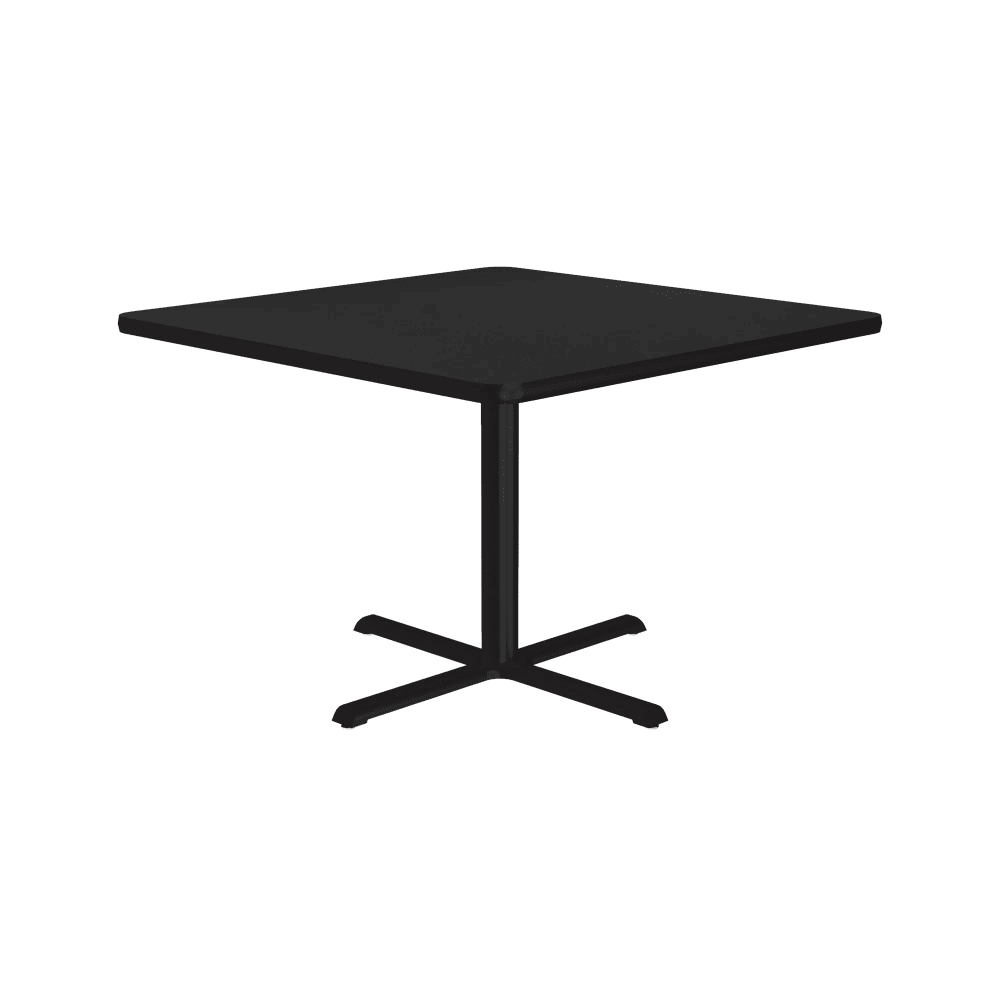 Correll 42" Square Dining Height Table - Laminate, Black (BXT42S-07-09-09)