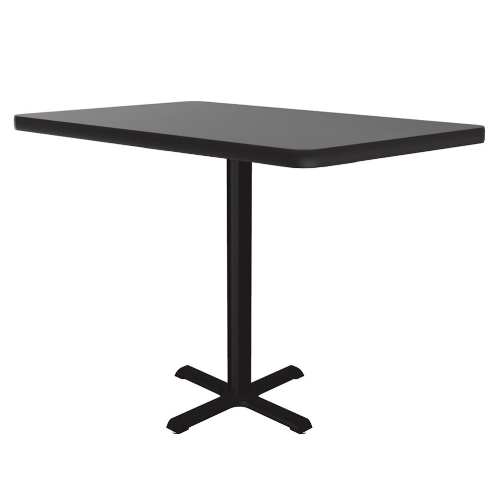 Correll 42" Square Dining Height Table - Laminate, Gray Granite (BXT42S-15-09-09)