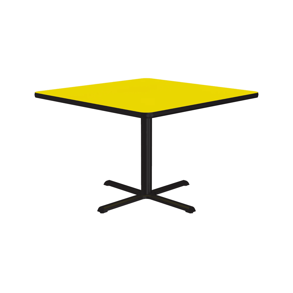 Correll 42" Square Dining Height Table - Laminate, Yellow (BXT42S-38-09-09)