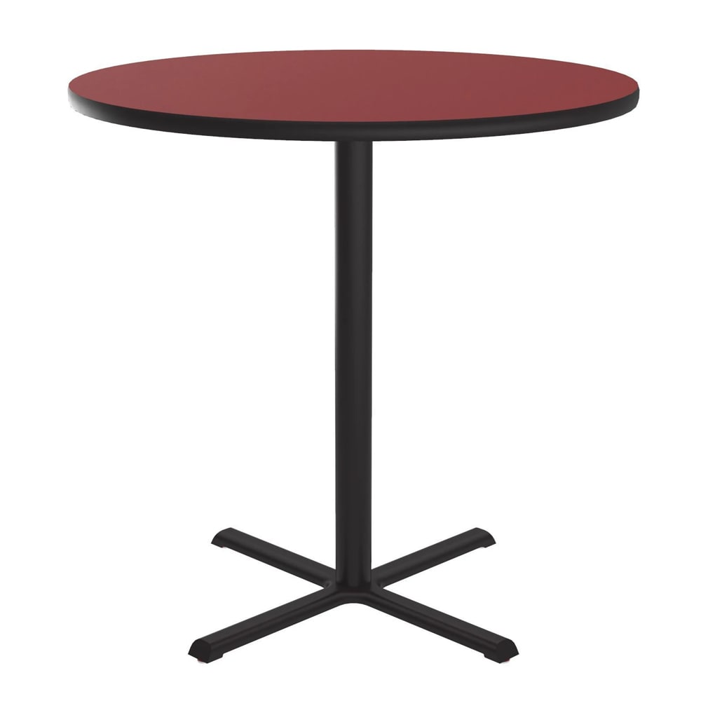 Correll 48" Round Dining Height Table - Laminate, Red (BXT48R-35-09-09)